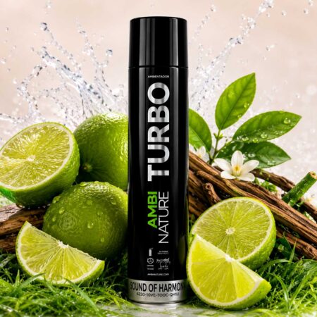 Aromatizante en Aerosol con tecnología TURBO aroma Verde Limón