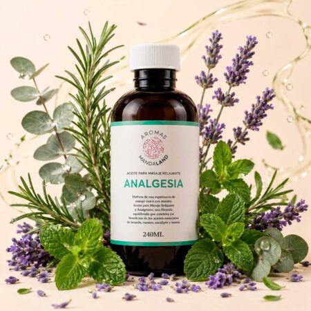 Aceite para masajes Analgesia.