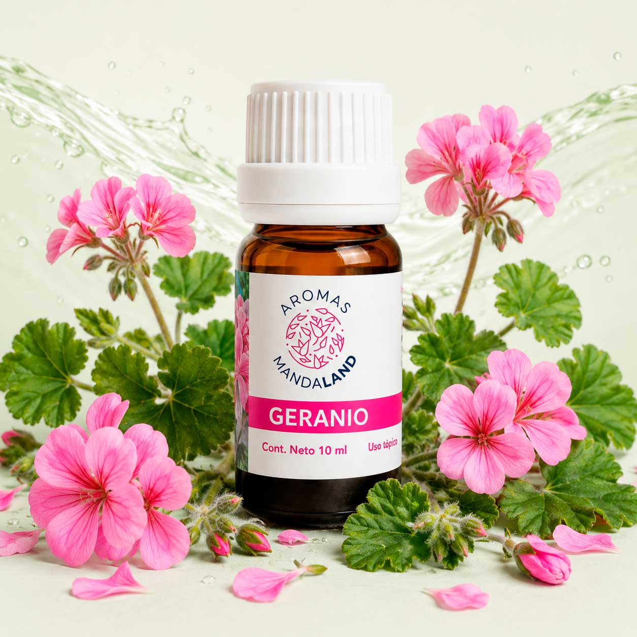 Esencia de Geranio para aromaterapia